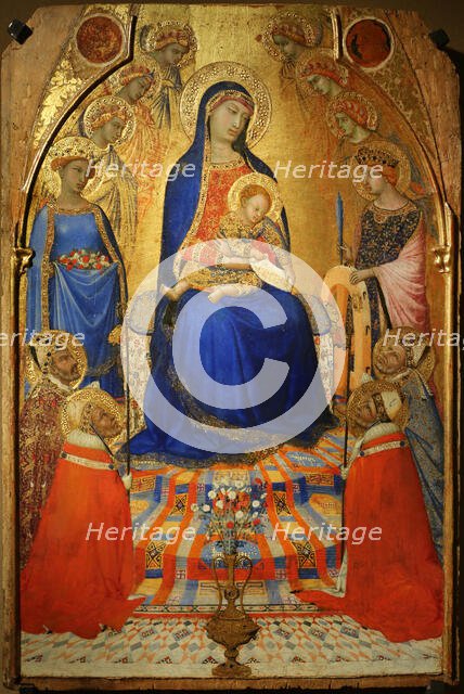 Piccola Maestà, ca 1340. Creator: Lorenzetti, Ambrogio (ca 1290-ca 1348).