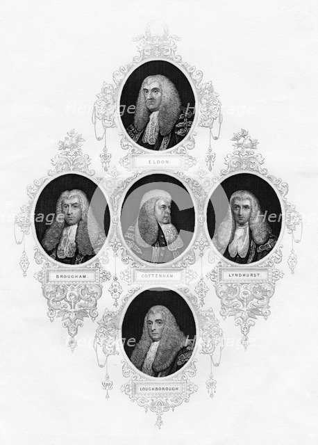 Lord Chancellors of Great Britain, 1877. Artist: Unknown