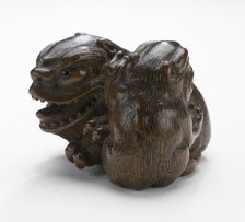 Pair of Three-Clawed Animals (image 2 of 2), early 19th century. Creator: Tomin.