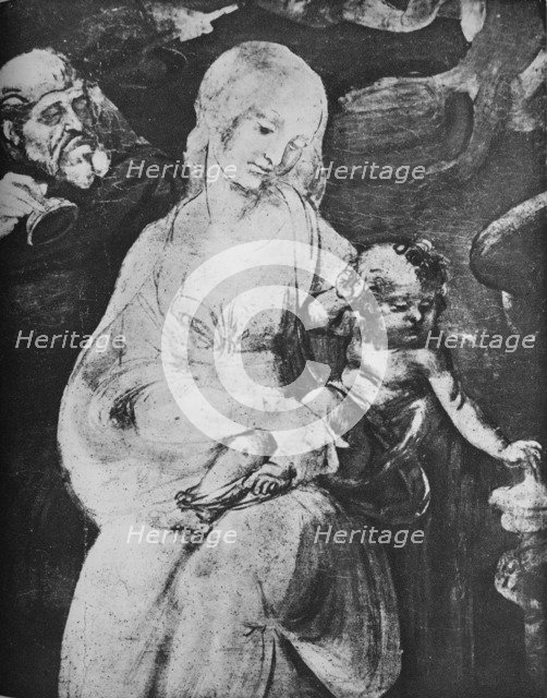 'Adoration of the Magi - Virgin and Child', c1481 (1945). Artist: Leonardo da Vinci.