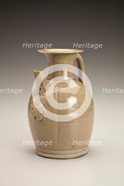 Covered ewer with bird appliques, 800s. Creator: Unknown.