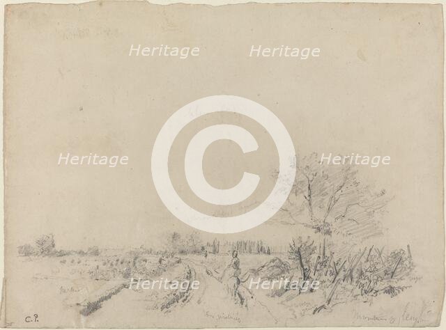 Montmorency Road, c. 1850/1860. Creator: Camille Pissarro.