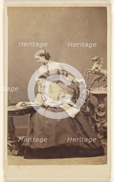 Hon. Mrs. Wellesley and Mrs. S. Leslie, about 1870. Creator: Hills and Saunders.