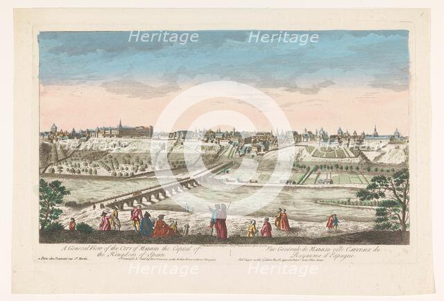 A general view of the city of Madrid the capilal of the kingdom of Spain', 1752. Creator: Unknown.
