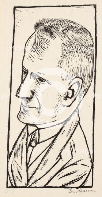 Portrait of Reinhard Piper, 1922. Creator: Max Beckmann.