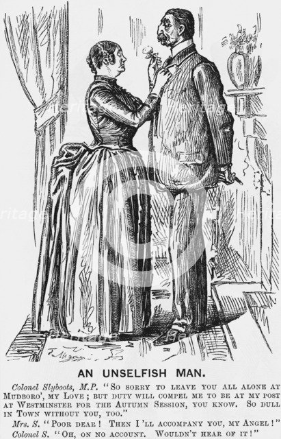 'An Unselfish Man', 1888. Artist: Unknown