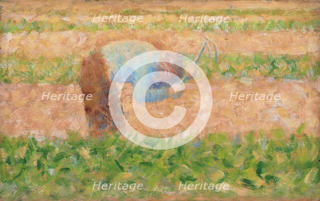 Man with a Hoe, c. 1882. Creator: Georges-Pierre Seurat.