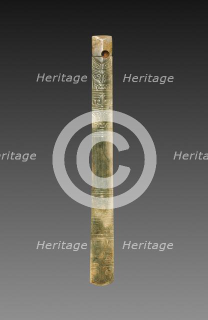 Ceremonial Scepter with Animal Masks (Gui), c. 1600-1050 BC. Creator: Unknown.