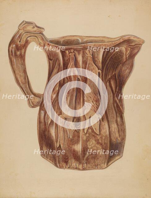 Pitcher, c. 1938. Creator: John Fisk.