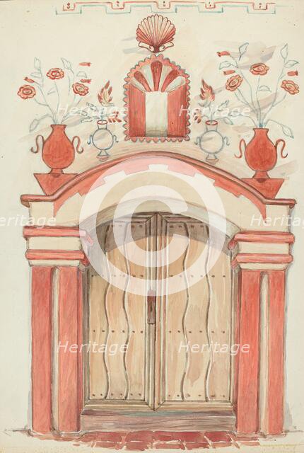 Main Doorway and Arch, 1935/1942. Creator: Robert W.R. Taylor.