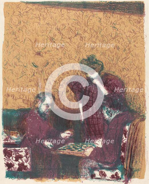Game of Checkers (La partie de dames), 1897/1898 (published 1899). Creator: Edouard Vuillard.