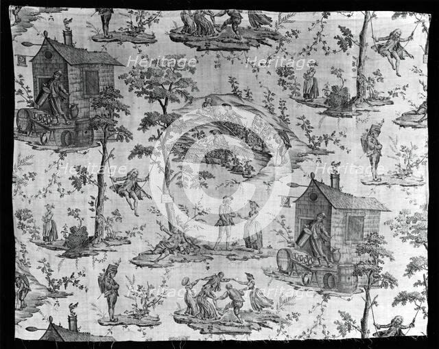 Les Vendages (Furnishing Fabric), France, 1785. Creator: Christophe-Philippe Oberkampf.