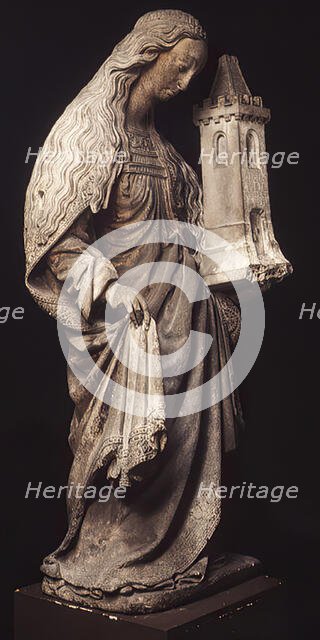 Saint Barbara, French, 16th century. Creator: Unknown.