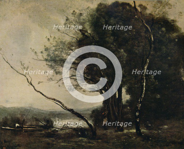 'The Bent Tree', 1855-1860, (c1915). Artist: Jean-Baptiste-Camille Corot.