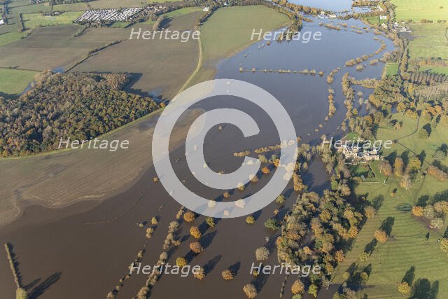 Flooding on the River Ouse at Moreby Hall, York, 2023. Creator: Robyn Andrews.