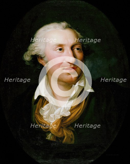 Portrait of Johann Gottfried Schadow (1764-1850), 1795. Creator: Weitsch, Friedrich Georg (1758-1828).