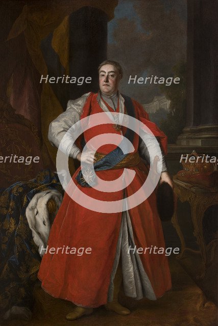 Portrait of King Augustus III in Polish costume, ca 1737. Artist: Anonymous  