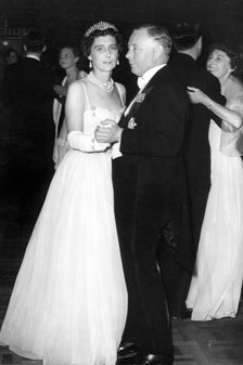 The Duchess of Kent dances with the Duke of Norfolk, Coronation Ball, Albert Hall, London, 1953. Creator: Unknown.