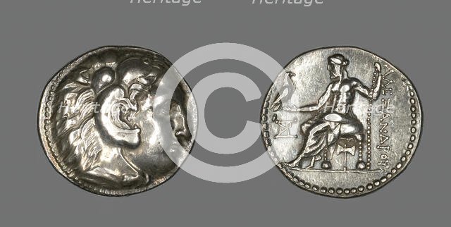 Tetradrachm (Coin) Portraying Alexander the Great, 336-323 BCE. Creator: Unknown.