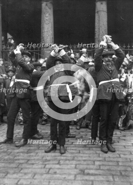 Sleights Sword Dancers, East Side, Whitby, Yorkshire, c1912. Artist: Cecil Sharp