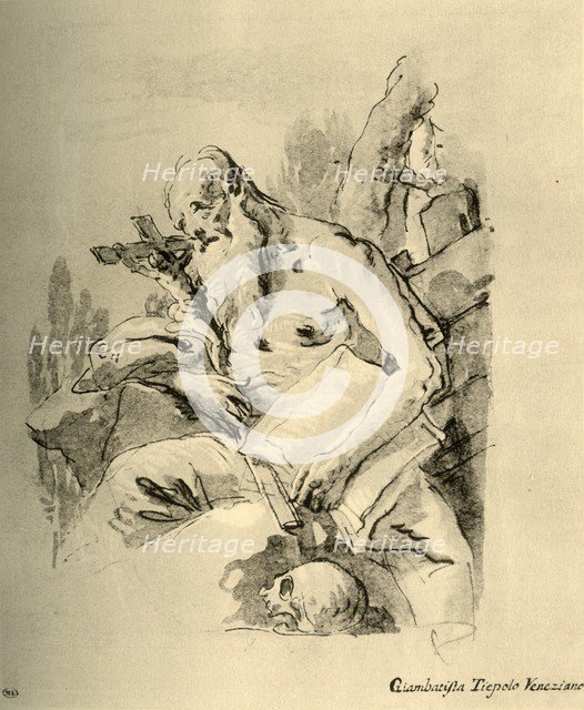 'St. Jerome', mid 18th century, (1928). Artist: Giovanni Battista Tiepolo.