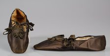 Evening slippers, British, 1825-35. Creator: Borsley.