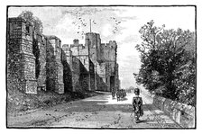 North Terrace and Wykeham Tower, Windsor Castle, c1888. Artist: Unknown