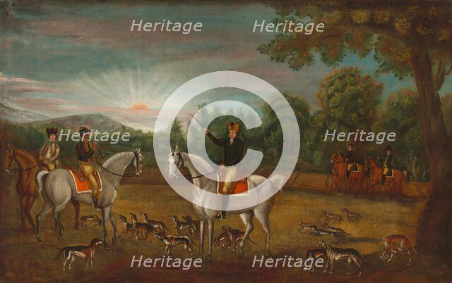 The Start of the Hunt, c. 1800. Creator: Unknown.