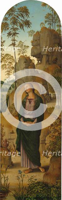 The Crucifixion with the Virgin, Saint John, Saint Jerome, and Saint Mary Magdalene..., c. 1482/1485 Creator: Perugino.