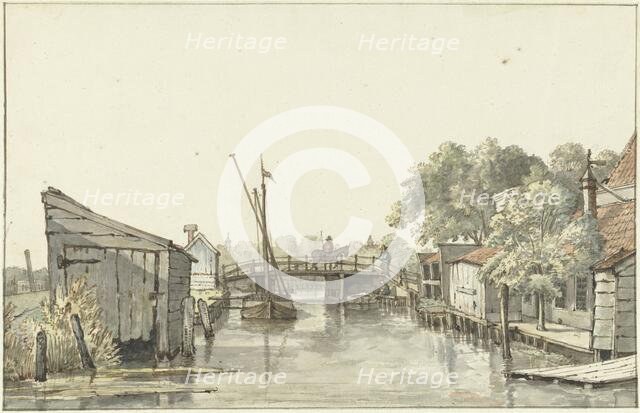 View of the Ringdijk on the Schulenburg, seeing to the Utrecht side of the Amstel, 1817. Creator: Gerrit Lamberts.