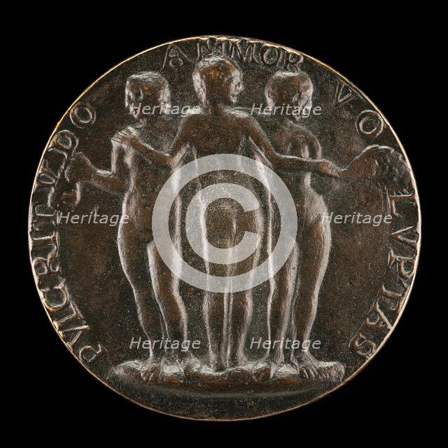 The Three Graces [reverse], c. 1484/1485. Creator: Unknown.