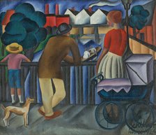 Urban scene, 1924. Creator: Gejza Schiller.