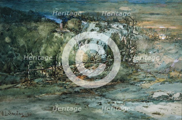 Frontier Cabin, 1894. Creator: William Louis Sonntag.