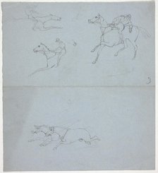 Sketches of a Jockey, n.d. Creator: George Alken.