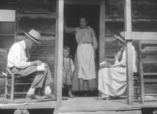 Cecil Sharp, Maud Karpeles, and Lucindy (Mrs Doc) Pratt, Kentucky, USA, 1916-1918. Artist: Unknown