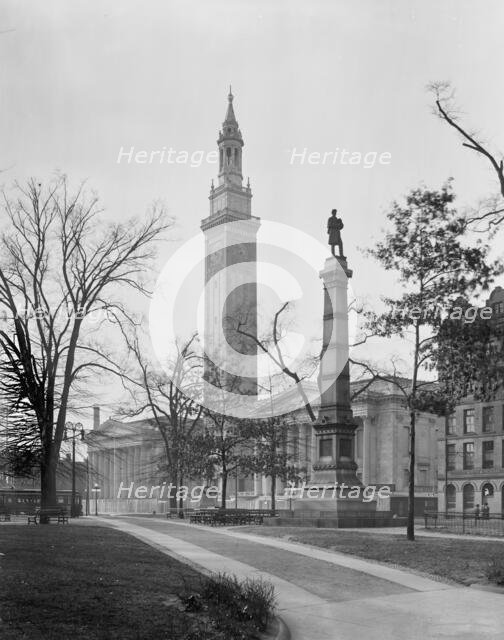 Municipal Building from Court Square, Springfield, Mass., c.between 1910 and 1920. Creator: Unknown.