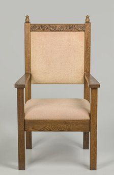 Pulpit chair from Saint Augustine Catholic Church of New Orleans, 20th century. Creator: Unknown.