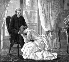 "Don't speak to me like that, guardian, I am not worthy of it," cried the unhappy Sophy..., 1883. Creator: R. Taylor.