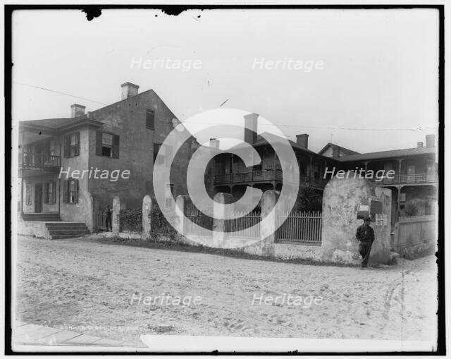 A corner in old St. Augustine, between 1880 and 1897. Creator: William H. Jackson.