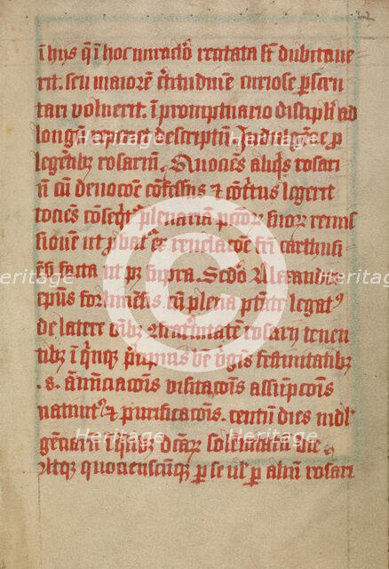 Text Page, about 1480-1490. Creator: Unknown.