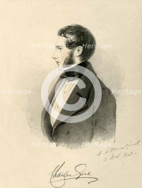 'The Hon. Charles Gore', 1843. Creator: Richard James Lane.