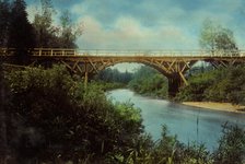 A Bridge Over the Barsa River. Kedrovsko-Alekseevsk Railroad, 1906-1908. Creator: Dorozhno-Stroitel'nyi Otdel.
