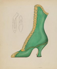 Woman's Shoe, c. 1936. Creator: Nancy Crimi.