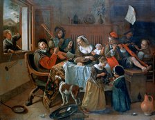 'The Merry Family', 1668. Artist: Jan Steen
