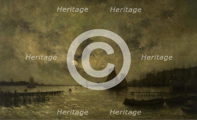 Seascape, 1876. Creator: Egidius Franciscus Leemans.