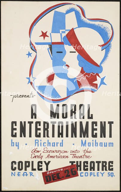 A Moral Entertainment, Boston, 1938. Creator: Unknown.