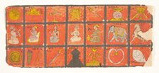 Symbols of the Chakravartin... a Digambara Manuscript, Possibly the Shalibhadra, late 17th cent. Creator: Unknown.