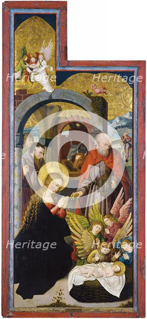 The Adoration of the Sheperds (Interior left wing), 1515. Creator: Anon.