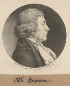 William Brown, 1798. Creator: Charles Balthazar Julien Févret de Saint-Mémin.