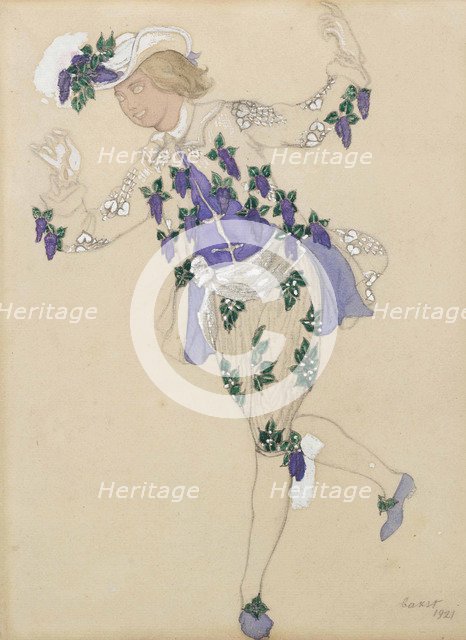 Costume design for the ballet Sleeping Beauty by P. Tchaikovsky, 1921.